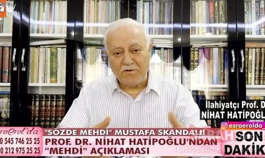 Esra Erol'a Adnan Oktar özentisi sözde ''Mehdi'' damga vurdu: Nihat Hatipoğlu dayanamadı, canlı yayına bağlandı!
