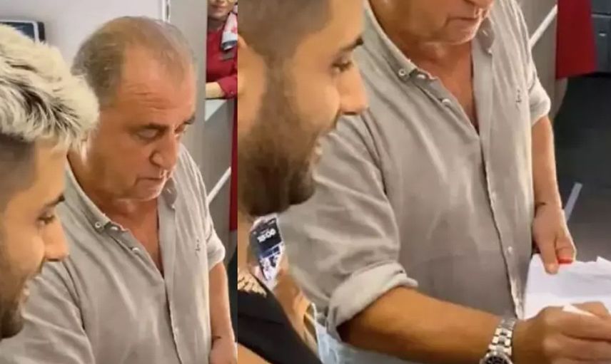 Reymen Fatih Terim'den imzalı forma aldı