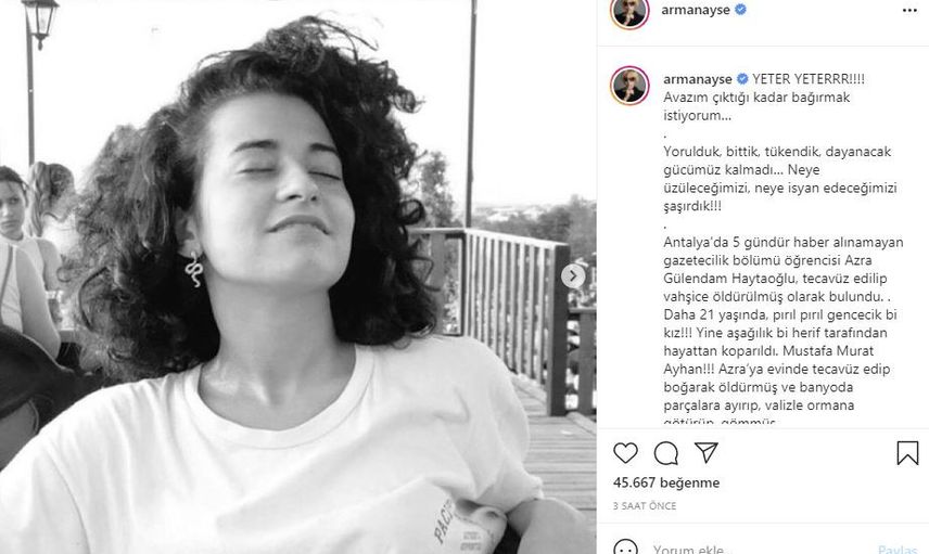 Ünlü İsimler Azra Gülendam Haytaoğlu'nun Ardından İsyan Etti!