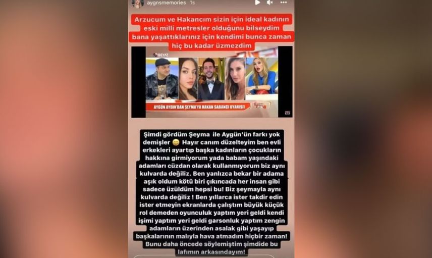 Aygün Aydın yine zehir saçtı! Şeyma Subaşı’na milli metres dedi