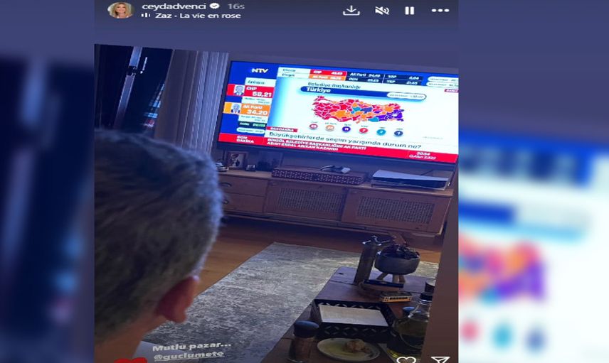 Ceyda Düvenci yeni aşkını ilk defa paylaştı: Seçim gecesini birlikte takip ettiler!