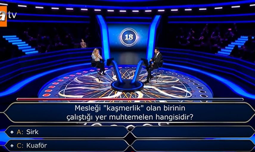 Kim Milyoner Olmak İster’de son bölüm sorulan kaşmerlik sorusu damga vurdu! Bütün stüdyo bilemedi