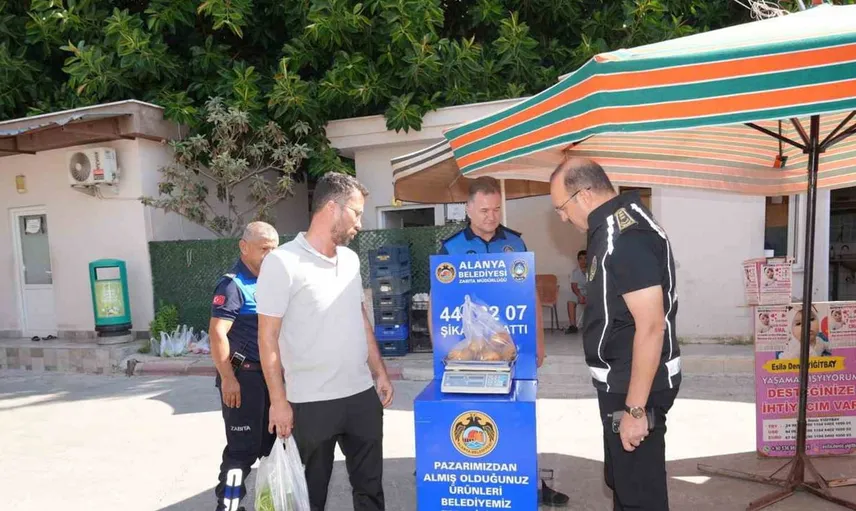Alanya'da güven terazisi uygulamasıyla pazar alışverişi daha güvenli hale getiriliyor