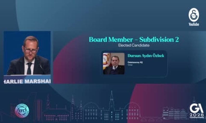 Dursun Özbek, EFC Yönetim Kurulu Üyeliği ile Türk futboluna katkı sağlayacak