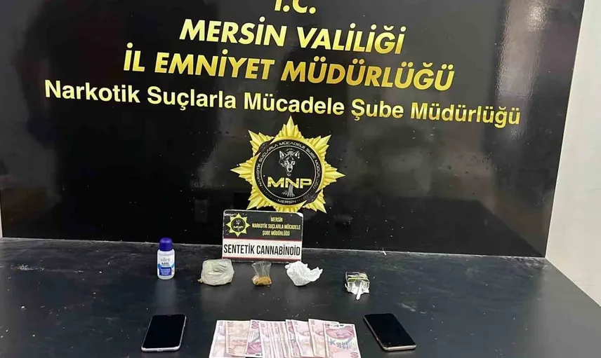 Mersin'de uyuşturucu ticareti yapan iki kişi tutuklandı