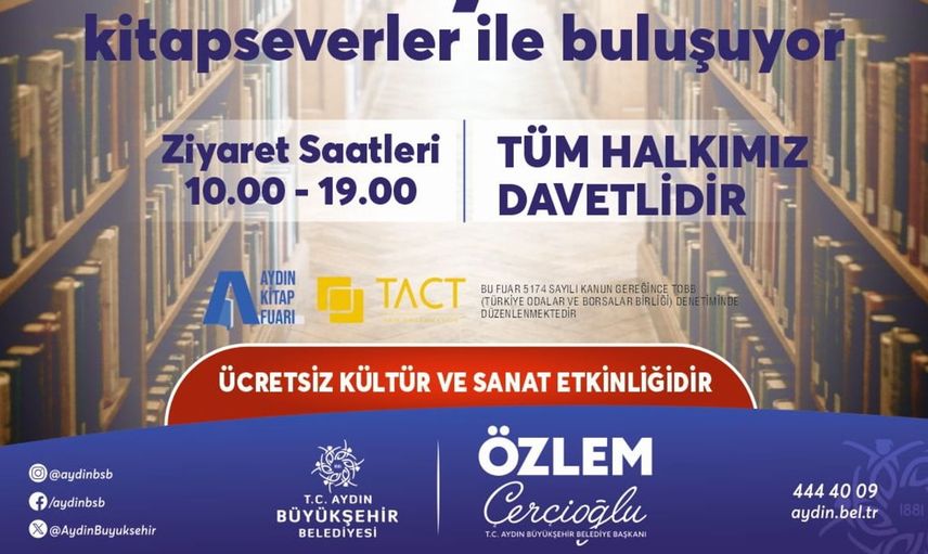 Aydın kitap fuarı, 30 Ekim’de kapılarını açmaya hazırlanıyor
