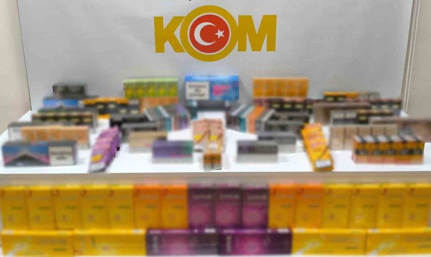Bafra'da düzenlenen operasyonda 500 paket kaça sigara ele geçirildi