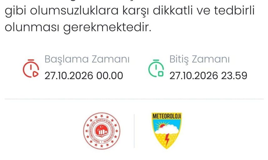Denizli'de kuvvetli yağışlara karşı tedbir çağrısı