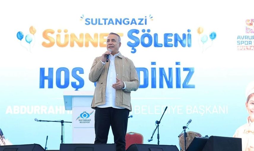 Sultangazi'de çocuklar için düzenlenen sünnet şöleni büyük coşkuyla gerçekleştirildi