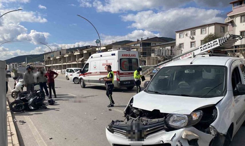 Körfez'de motosiklet kazası: Sürücü ağır yaralı