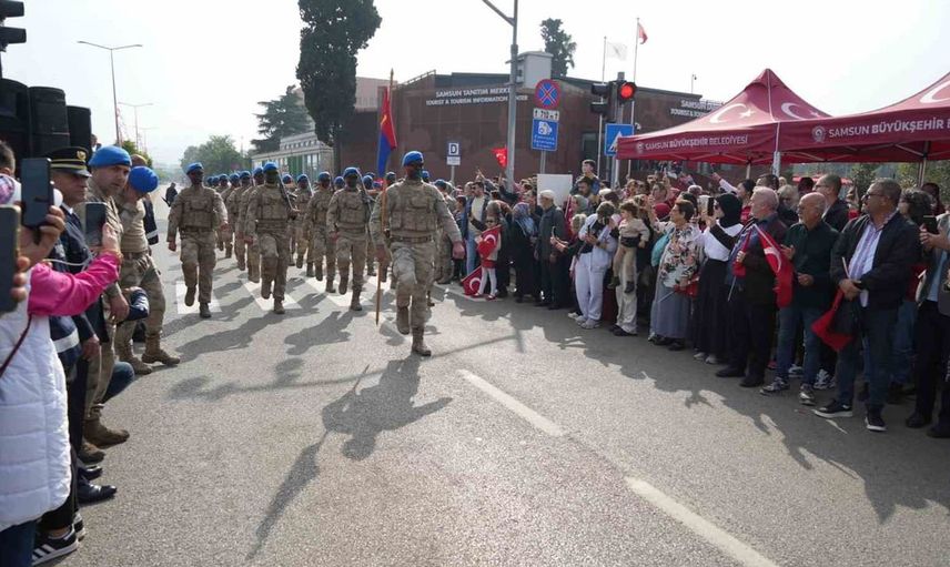 Cumhuriyetin 103. yılı samsun'da büyük bir coşkuyla kutlandı