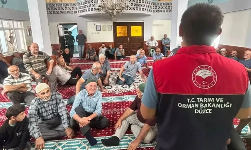 Yığılca'da çiftçilerle tarımsal destek ve bilgilendirme toplantısı yapıldı