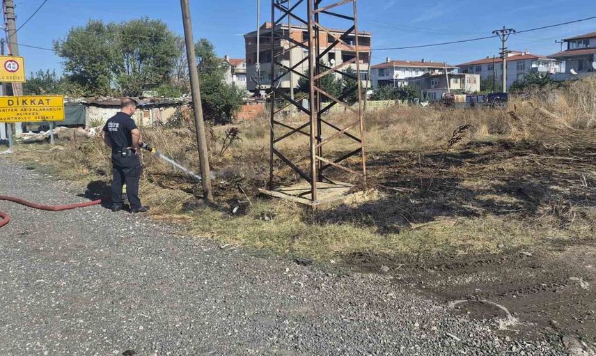 Muratlı'da çıkan yangın itfaiye ekipleri tarafından zamanında kontrol altına alındı