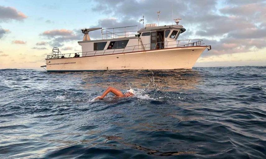 Tuna Tunca, Catalina Kanalı'nı geçerek tarihe geçiyor
