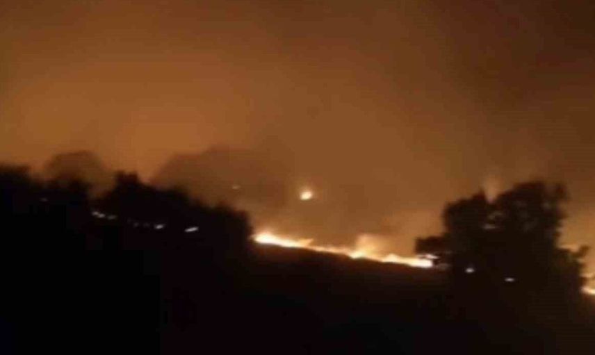 Gerger'de orman yangını baş gösterdi, ekipler seferber oldu