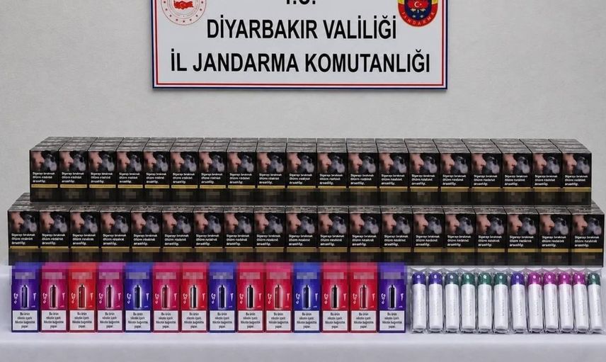 Diyarbakır'da jandarma operasyonuyla gümrük kaçağı ürünler ele geçirildi