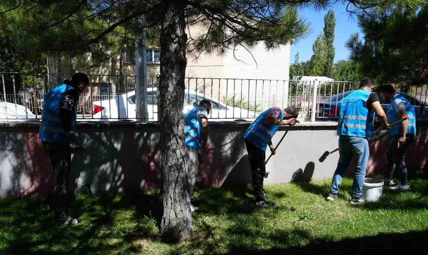 Denetimli serbestlik yükümlüleri okul tadilatında büyük katkı sağladı