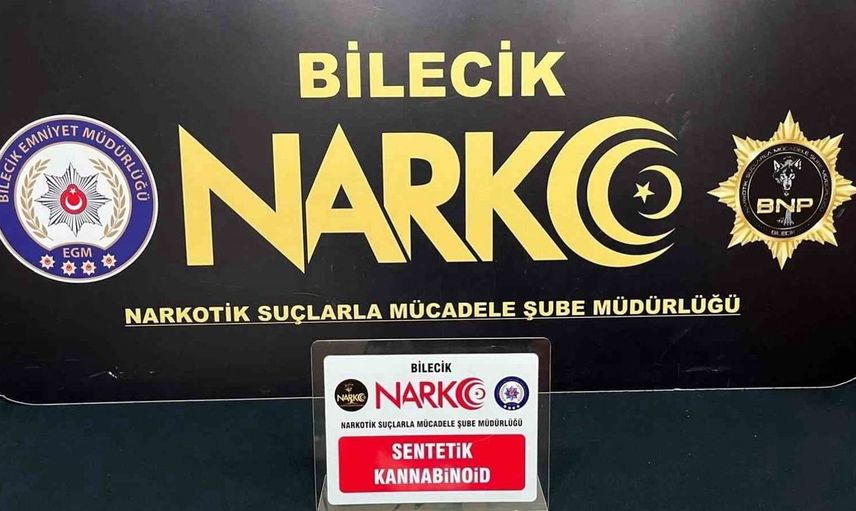 Bilecik'te polis devriyesinde uyuşturucu madde ele geçirildi