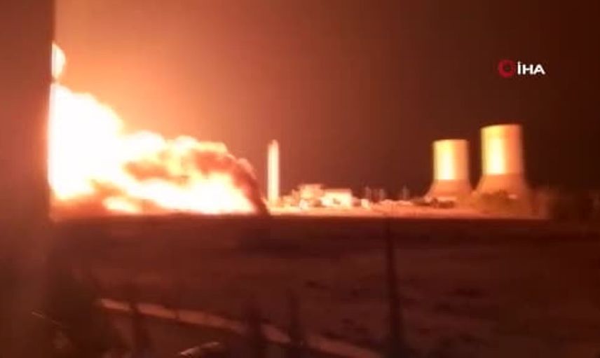 Şam yakınlarındaki doğal gaz boru hattında patlama: elektrik santralleri kapandı