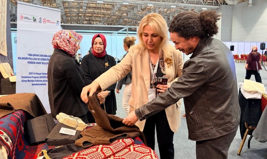 Balıkesir'in el sanatları fuarda gelecek nesillere tanıtıldı