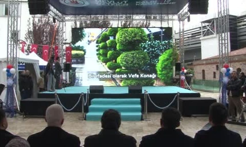 Kağıthane'de 137 yıllık tarihi yapı vefa konağı olarak yeniden açıldı