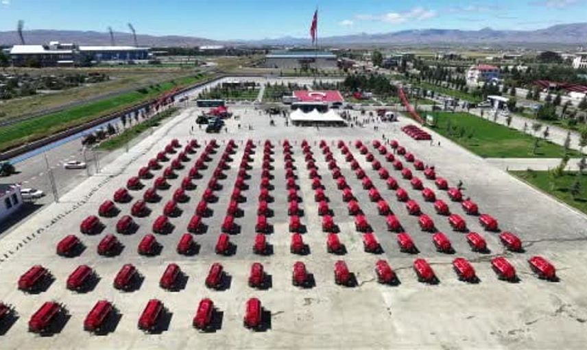 Erzurum kırsalına 150 yangın söndürme tankeri ile önemli bir yatırım yapıldı