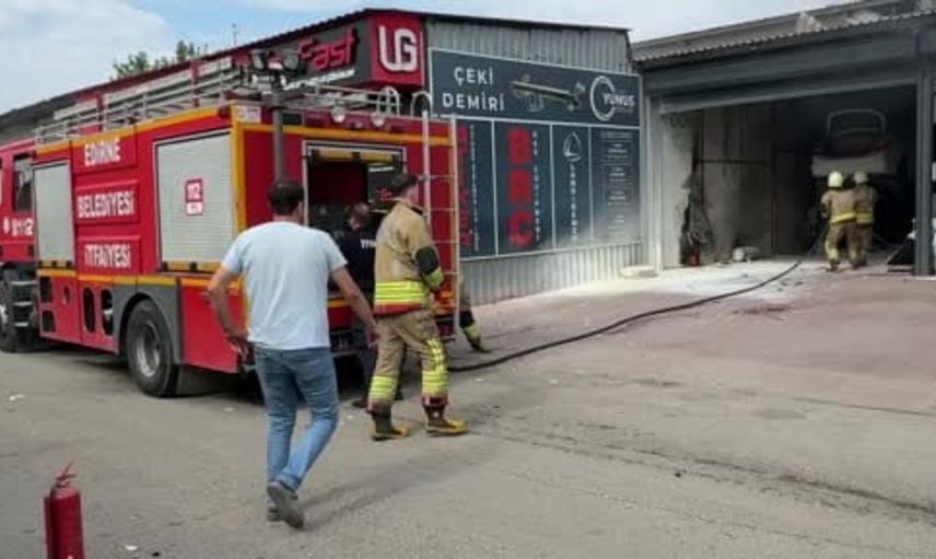 Edirne'deki LPG tamirhanesinde patlama: 2 kişi hastaneye kaldırıldı