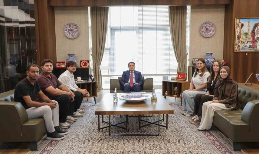 Vali Işın, DUSCART takımını ağırladı