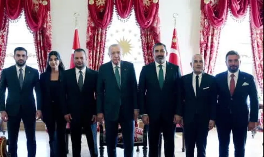 Cumhurbaşkanı Erdoğan, dört spor kulübü başkanıyla bir araya geldi