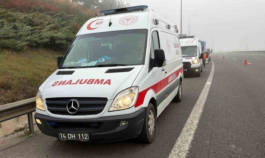 Bolu'da zincirleme trafik kazası: 2 yaralı