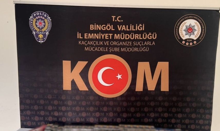 Bingöl'de kaçak sigara operasyonu: Ekipler çok sayıda ürünü ele geçirdi