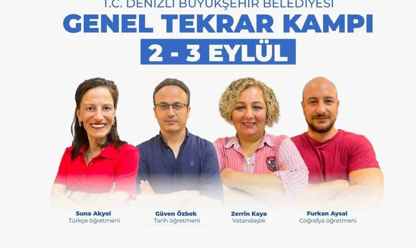 Denizli'den KPSS adaylarına destek: Ücretsiz genel tekrar kampı düzenleniyor