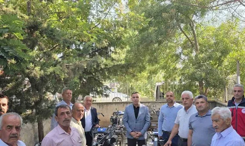 Tarım aletleri ile çiftçilere hibe desteği sağlandı