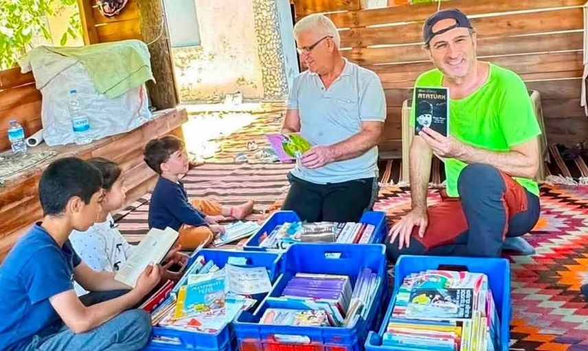 Manavgat Belediyesi'nden yaylalara kütüphane desteği