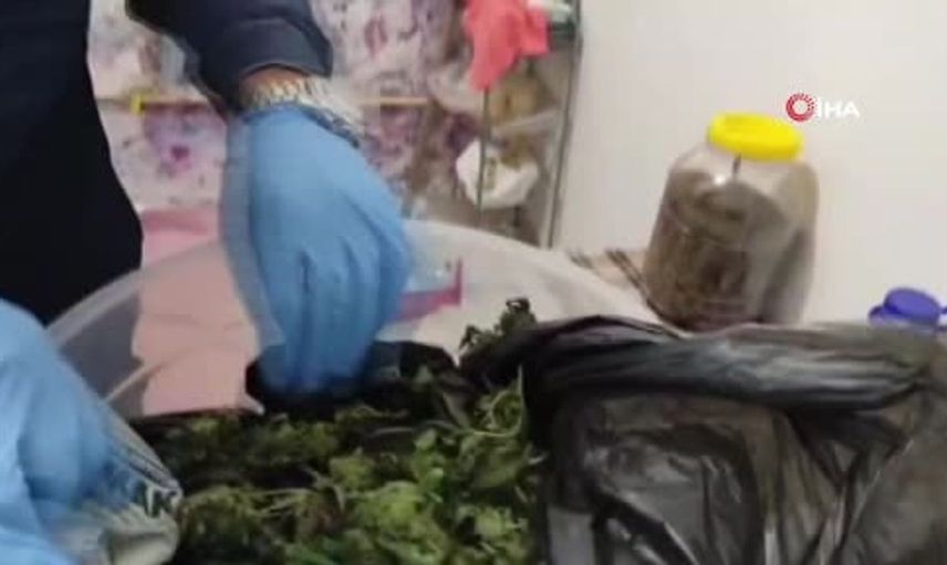 Keçiören'de uyuşturucu üretimi yapan iki kişi gözaltına alındı