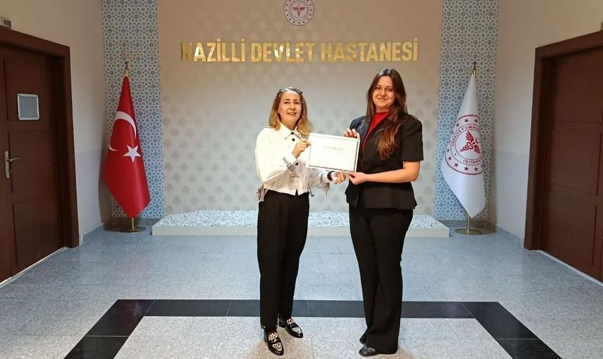 Nazilli devlet hastanesi'nde hemşirelere acil bakım eğitimi sertifikası verildi