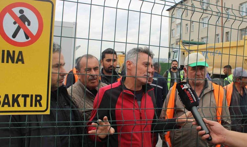 Kayseri’de işçiler maaş ödemeleri yapılmadığı için eylemde