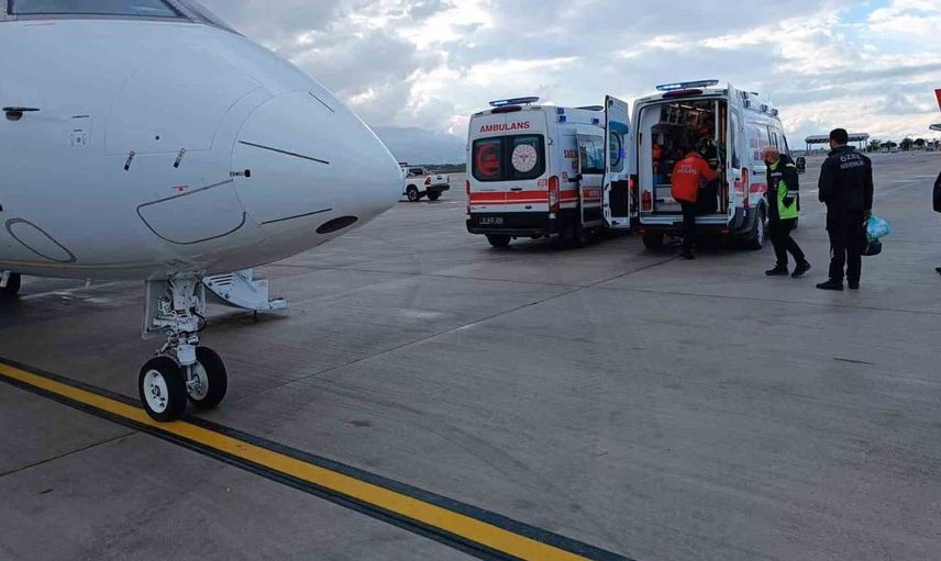 Muş'taki 20 haftalık bebek sıkıntıdan İstanbul'a uçak ambulansla sevk edildi