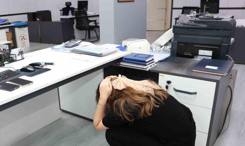 Denizli OSB'de afetlere hazırlık için tatbikat yapıldı
