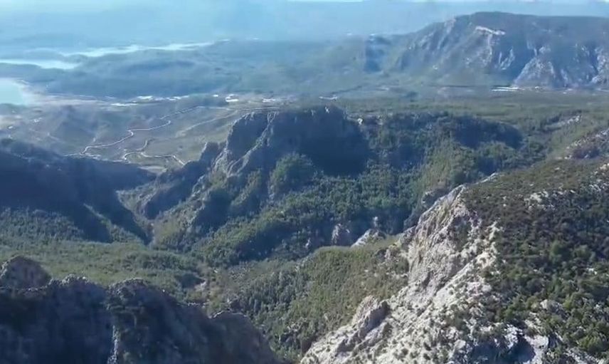 Yazılı Kanyon'da mahsur kalan gönüllülerin kurtuluş anı dronla görüntülendi