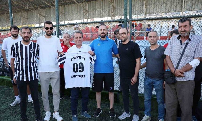 Aydınspor'a ilk antrenmanında destek: Başkan Yetişkin moral verdi