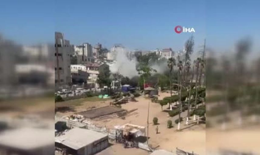 Gazze'de polis karakoluna hava saldırısı: 9 can kaybı