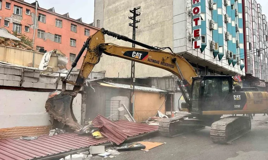 Ankara'da güvenlik sorunları nedeniyle 3 işletme yıkıldı