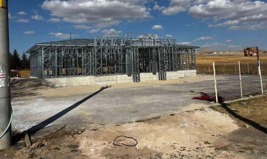 Kaymaz Mahallesi'ne güvenlik güçleri için yeni jandarma karakolu inşa ediliyor
