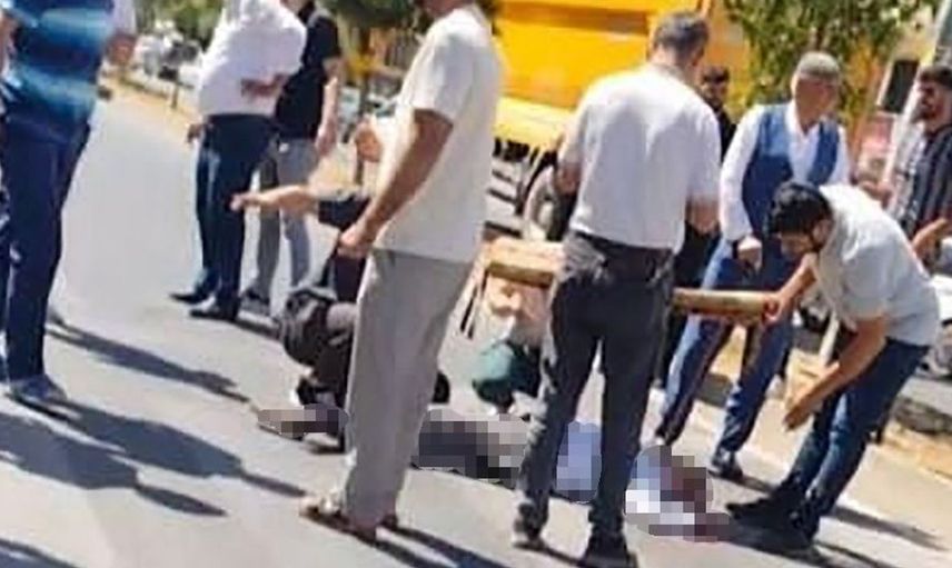 Diyarbakır'da yolun karşısına geçen yaşlı adama kamyon çarptı