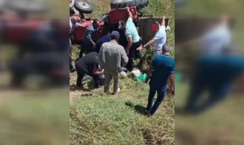Tokat’ta otomobille çarpışan traktör şarampole devrildi: 1 ölü
