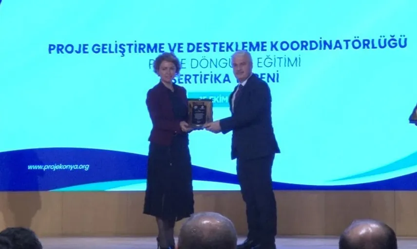 Konya'da proje yazma eğitimi sertifika töreni gerçekleştirildi