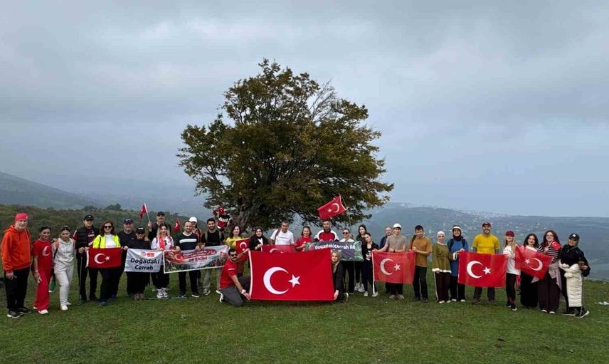 Cumhuriyetin 103. yılına özel doğada yürüyüş etkinliği
