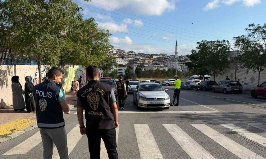 Okul önlerinde dronlu denetimle güvenlik sağlandı