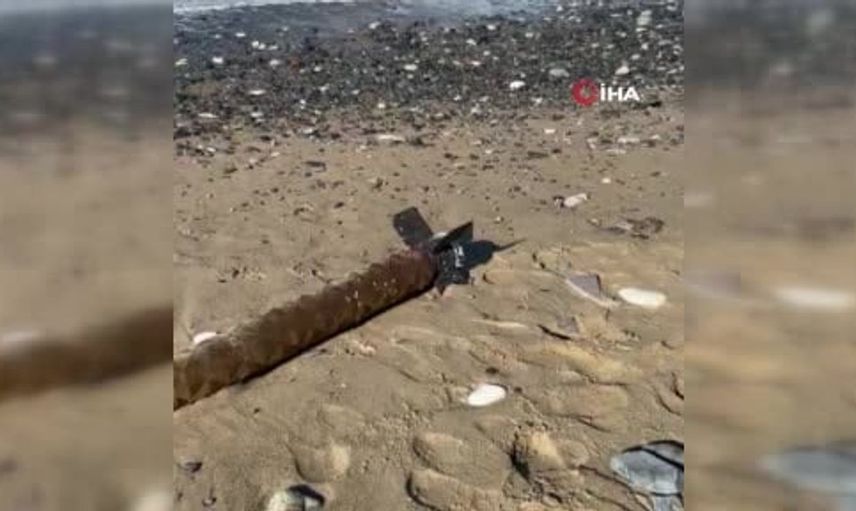 Yeniköy sahilinde şüpheli mühimmat bulundu